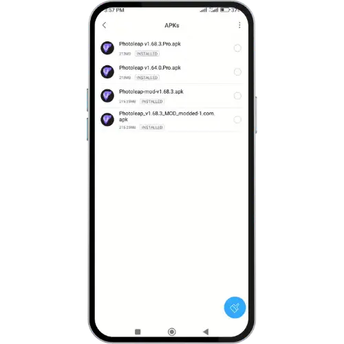 Download Old Photoleap Mod APK Versions (No Ads, No Watermark) Free 5 locate APK file from file manager