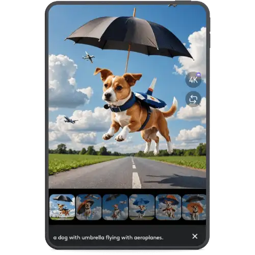 Photoleap app AI photo generator feature preview on smartphone
