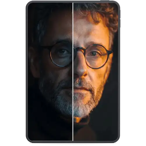 Photoleap app image brightener feature preview in smartphone